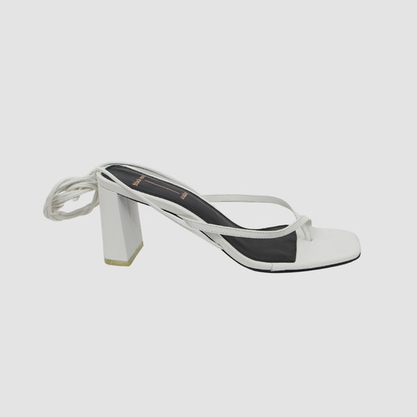 White Leather Sandals