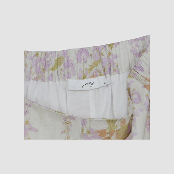 Peony Multicolor Floral Print Maxi Skirt