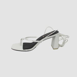 White Leather Sandals