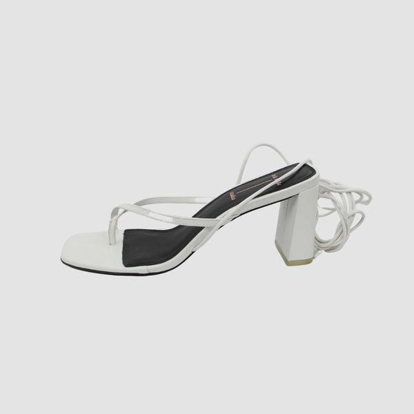 White Leather Sandals