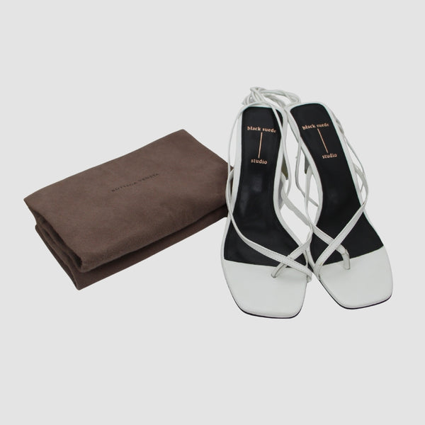 White Leather Sandals