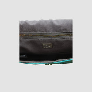 Python Leather Carolina Lips Shoulder Bag