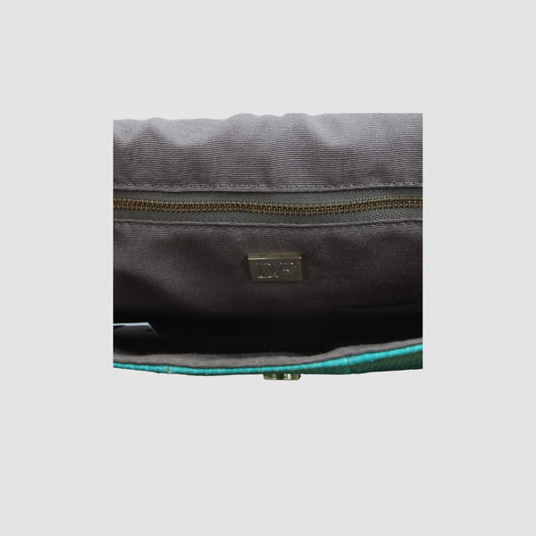 Python Leather Carolina Lips Shoulder Bag