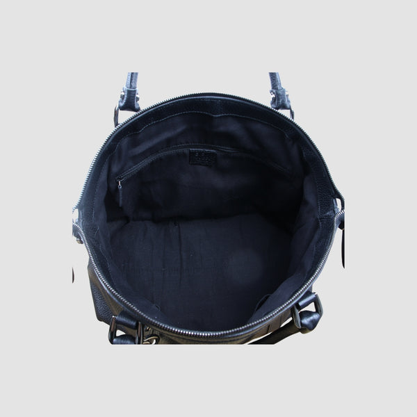 Leather GG Charm Dome Satchel