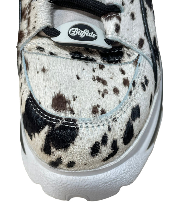 Animal Print Pony Fur Flatform Sneakers