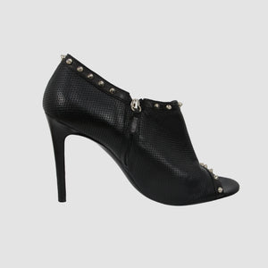Leather Bonnie Peep Toe Pumps