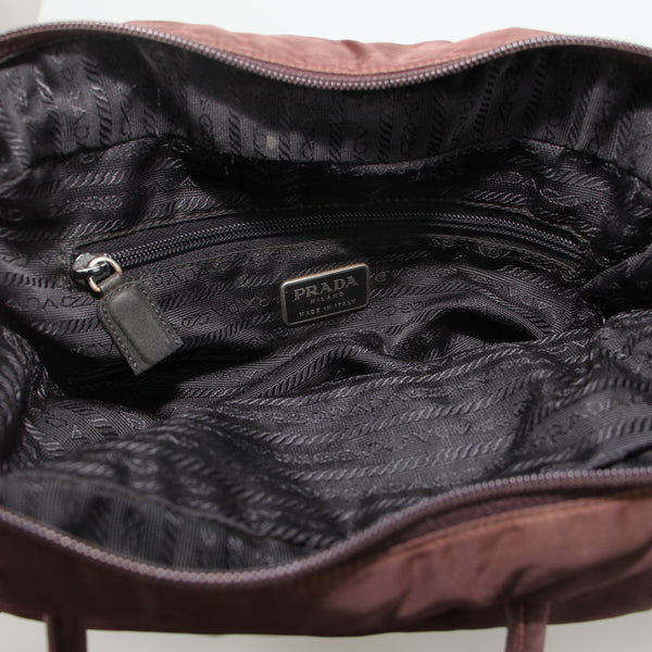 Tessuto Nylon Top Handle Bag