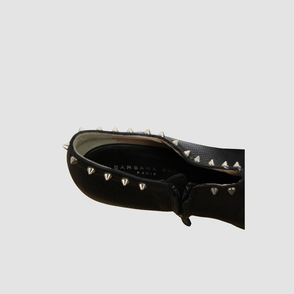 Leather Bonnie Peep Toe Pumps