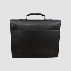 Louis Vuitton Robusto 1 Aktentasche Schwarz Taiga Leder Laptoptasche